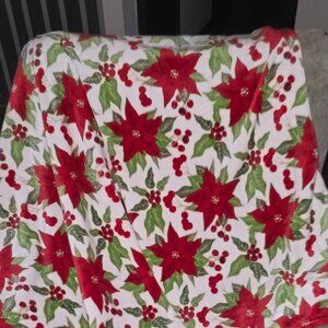 Mainstsy Poinsettia Throw Blanket 50x60